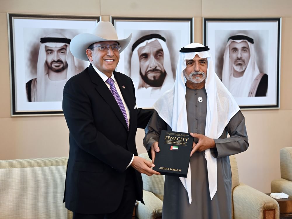 Nahyan bin Mubarak witnesses launch of 'Tenacity' by Augie Fabela on UAE’s resilience, unity in face of challenges