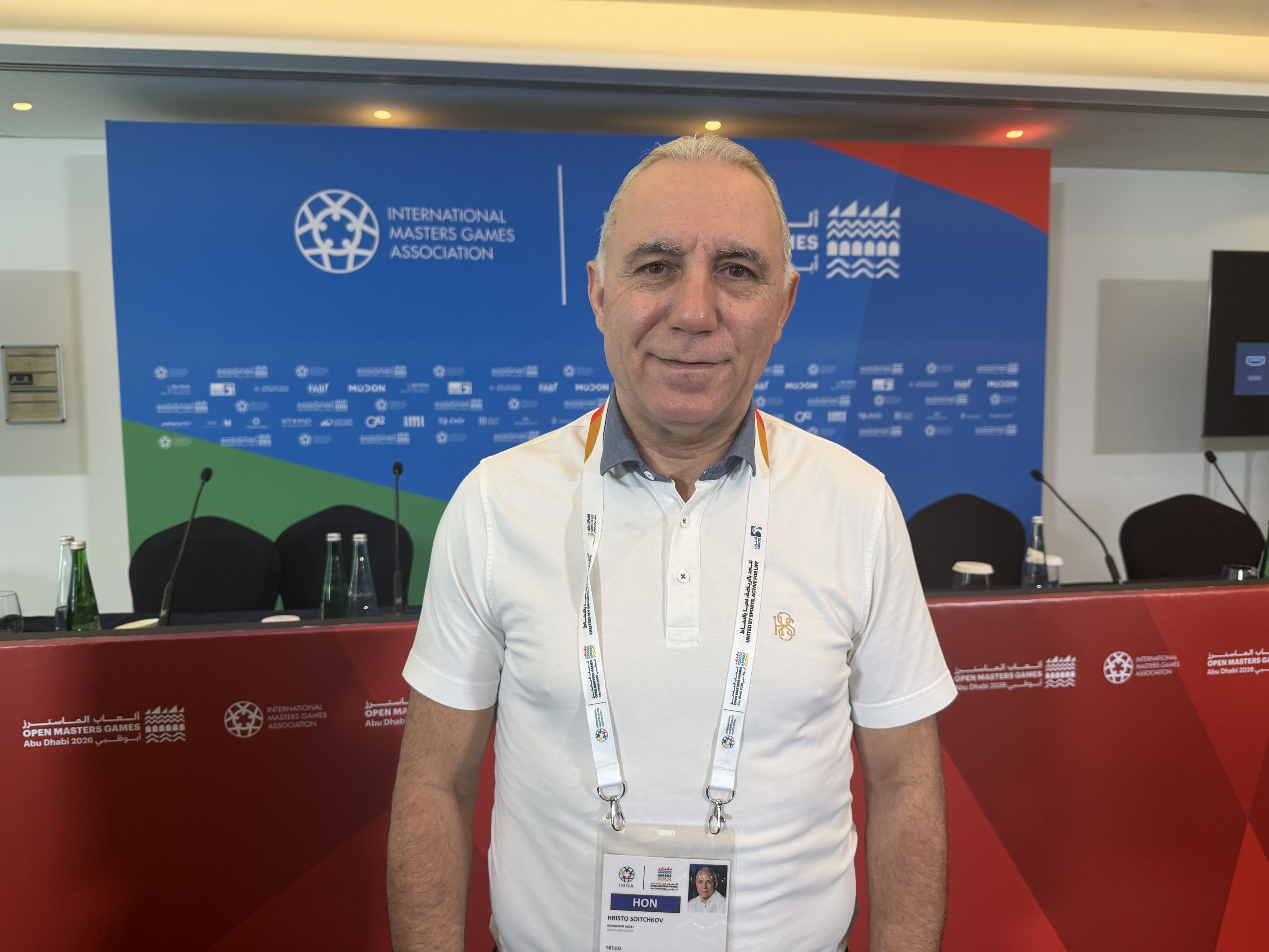 اسطورة الكرة البلغارية " ستويتشكوف" : أبوظبي الهمت الجميع بألعاب الماسترز