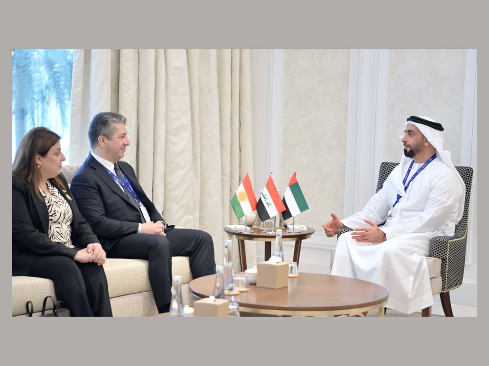 Saif bin Zayed meets Prime Minister of Iraqi Kurdistan on sidelines of COP28