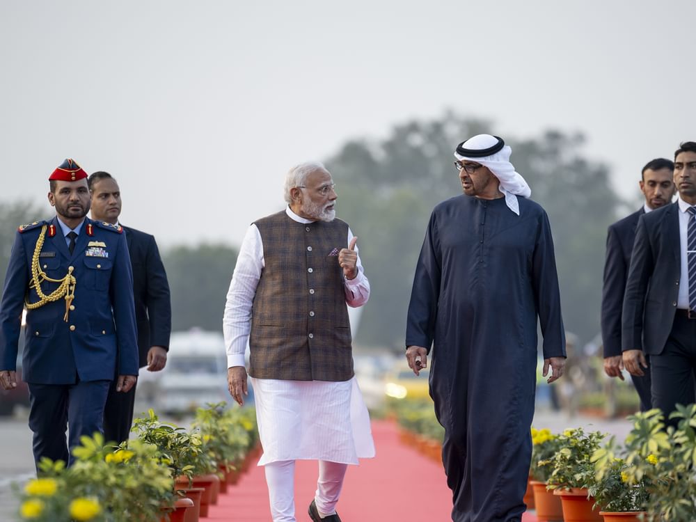 UAE President arrives in India at start of working visit | Emirates ...