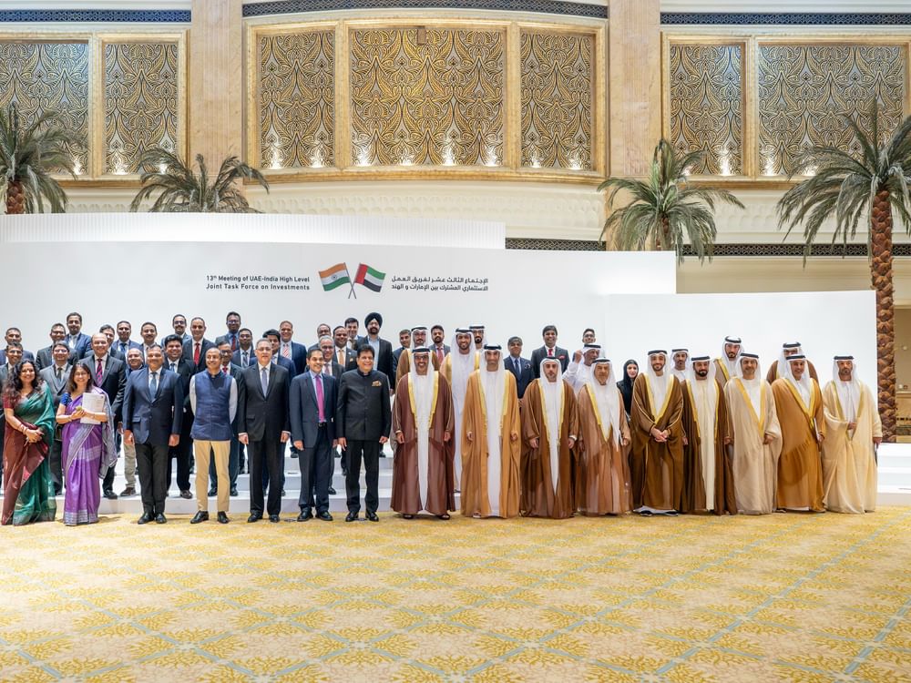 فريق العمل الاستثماري المشترك بين الإمارات والهند يعقد اجتماعه الـثالث عشر في أبوظبي  