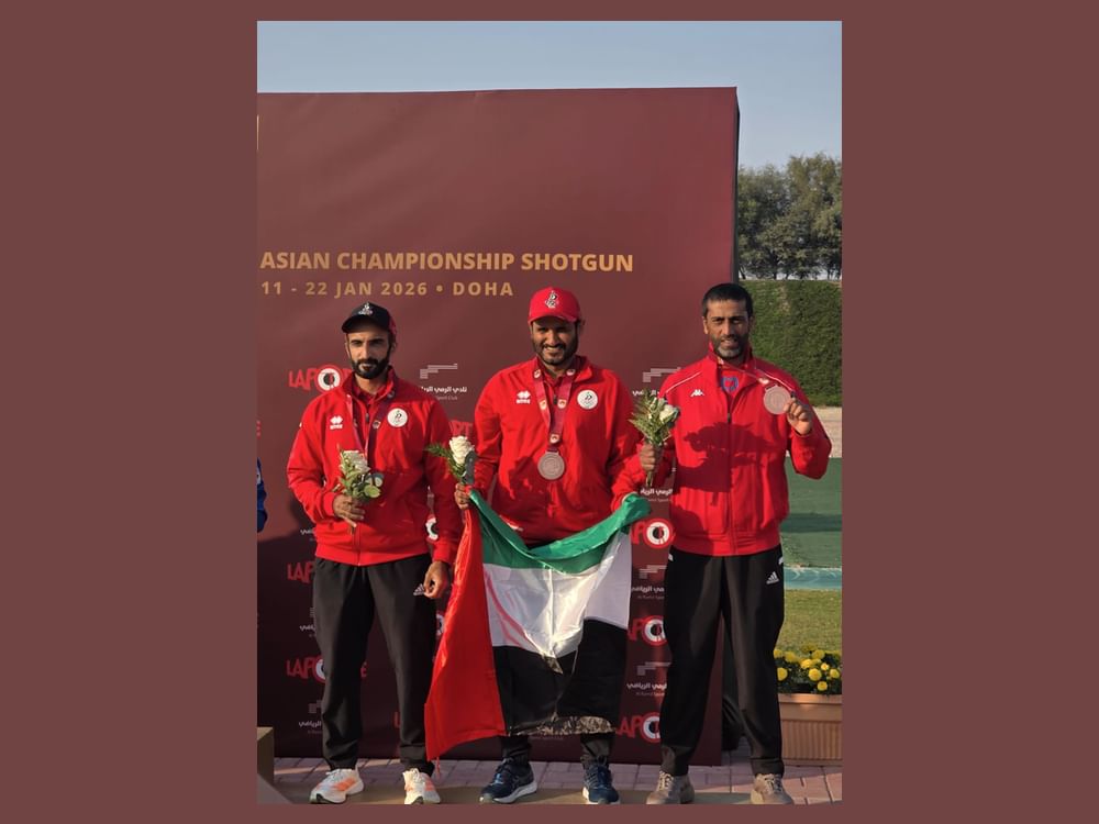 منتخب الإمارات لرماية الأطباق يحرز برونزية بطولة آسيا 
