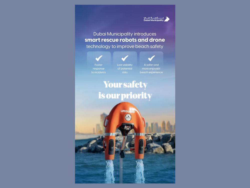 Dubai Municipality redefines beach safety with deployment of integrated AI-powered rescue system