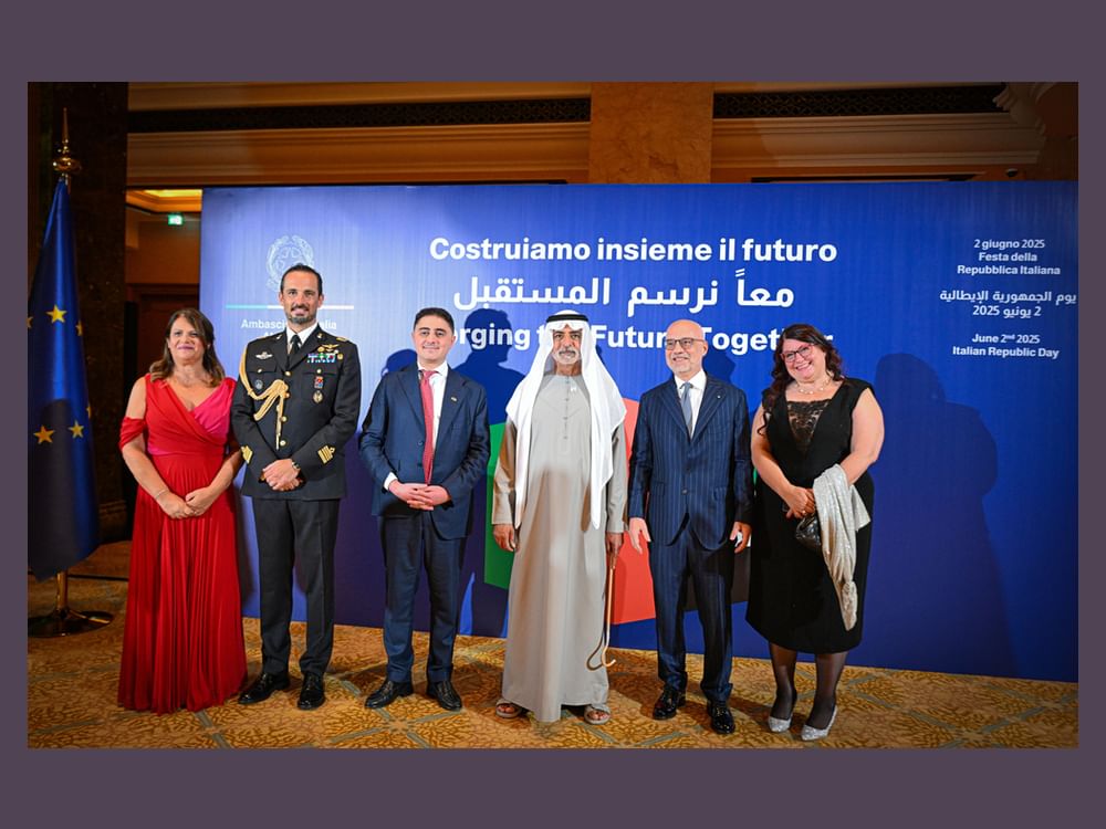 Nahyan bin Mubarak asiste a la ceremonia del Día Nacional de Italia