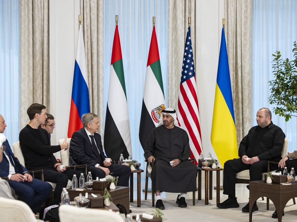 UAE President meets heads of delegations participating in US-Russia-Ukraine trilateral talks