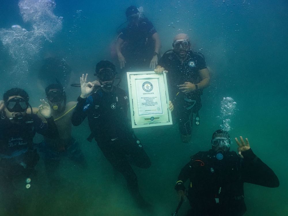 'Beneath the Blue – Underwater Cleanup’ initiative sets record for largest number of participating divers