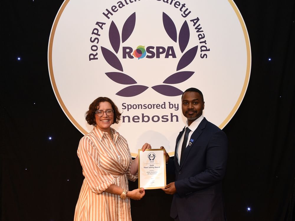 ADNOC Distribution wins RoSPA Gold Award for Fleet Safety