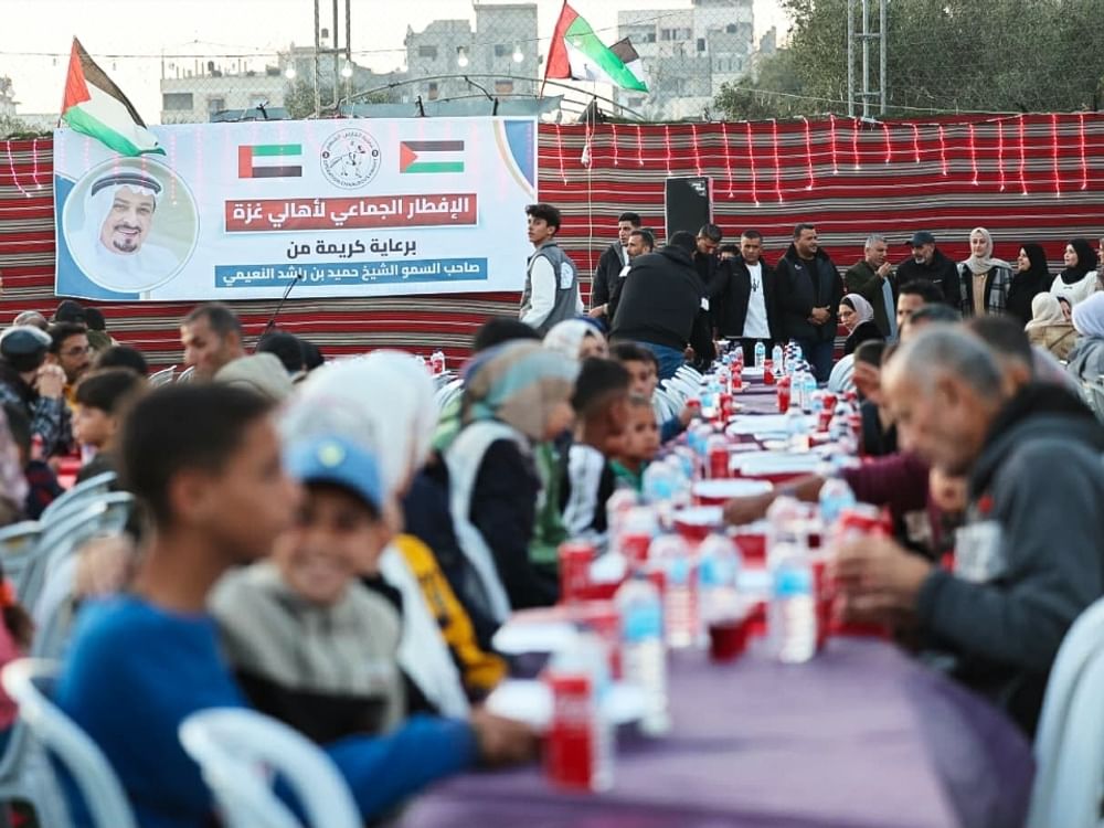 یو اے ای کا غزہ میں بڑا افطار، دو ہزار افراد کی شرکت، انسانی ہمدردی کی روایت برقرار