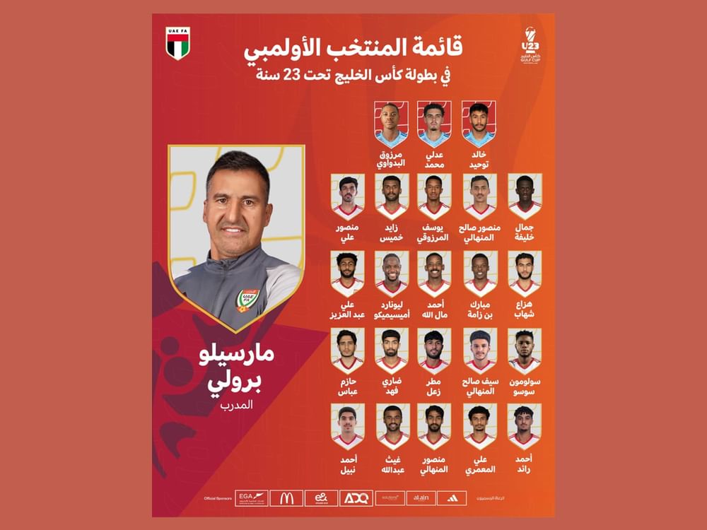 اتحاد الكرة يعلن قائمة المنتخب الأولمبي في كأس الخليج تحت 23 عاما