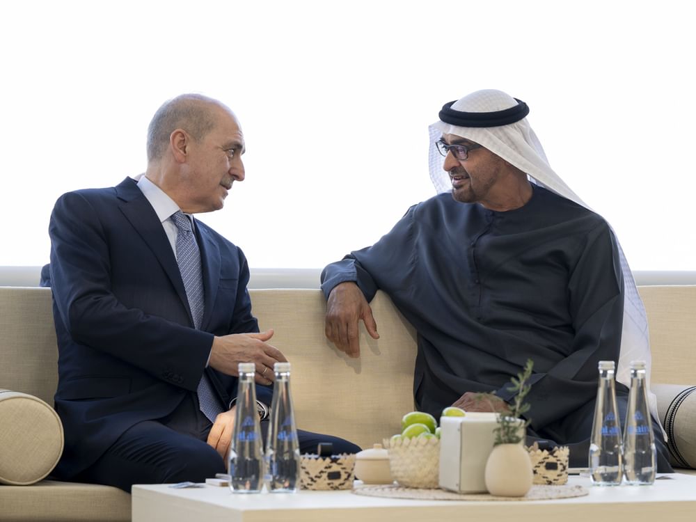 رئيس الدولة يستقبل رئيس مجلس الأمة التركي