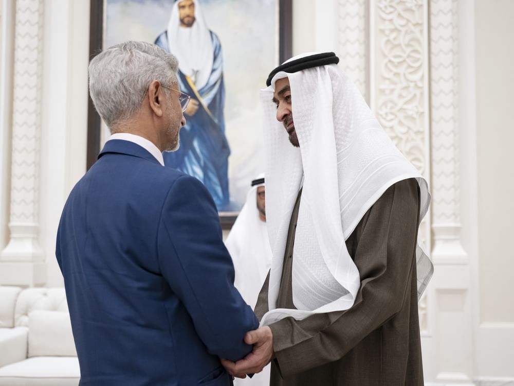 UAE President receives Indian Minister of External Affairs