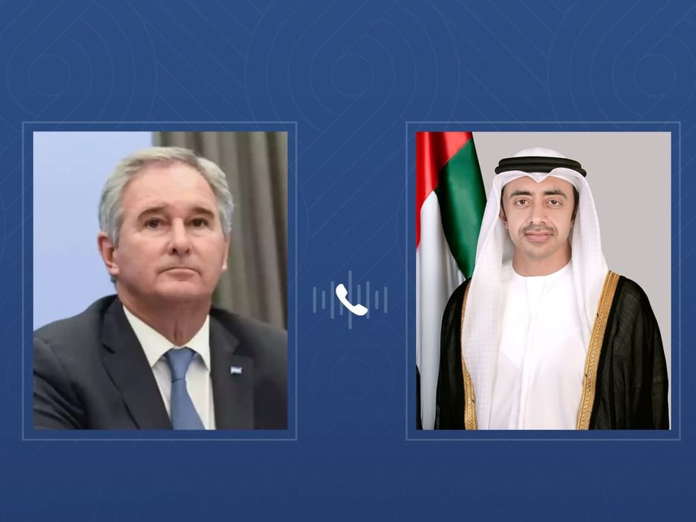 Abdullah bin Zayed congratulates new Argentine Foreign Minister; discusses strengthening bilateral relations