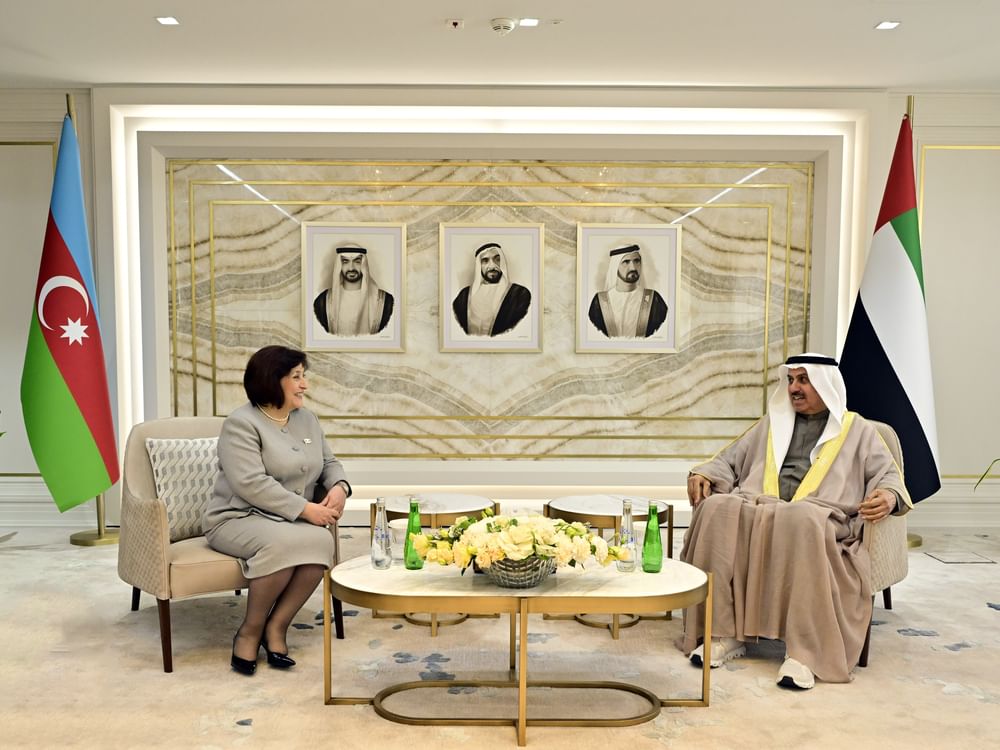 Председатель ФНС ОАЭ Сакр Гобаш принял спикера Милли Меджлиса Азербайджана