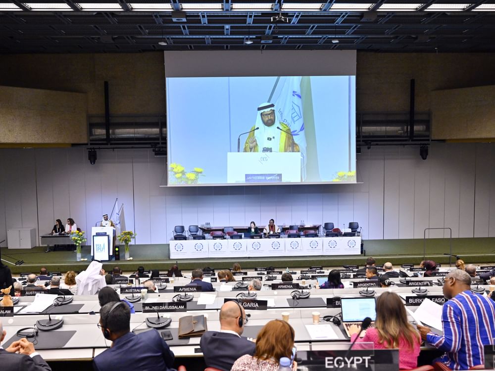 "الشعبة الإماراتية" تلقي كلمتها أمام الجمعية العامة الـ 151 للاتحاد البرلماني الدولي بجنيف