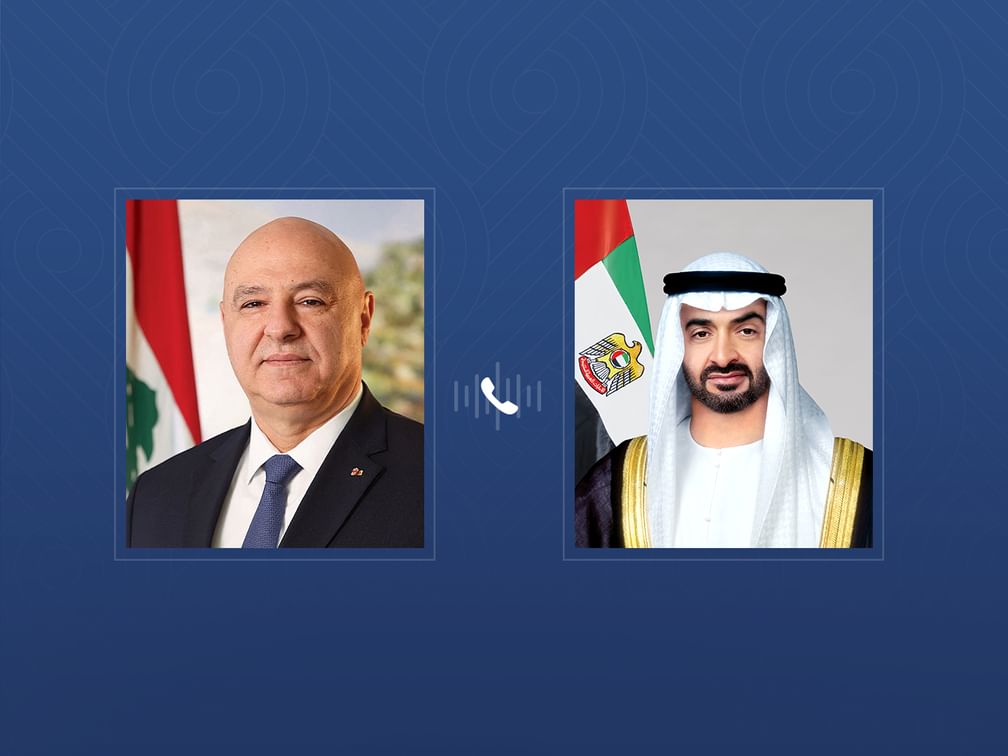 Le président libanais condamne les attaques iraniennes contre les Émirats lors d’un entretien avec le président des Émirats arabes unis