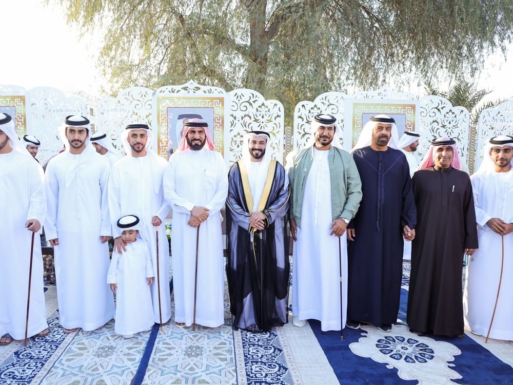 الشيوخ برأس الخيمة يحضرون حفل زفاف صقر بن محمد القاسمي 