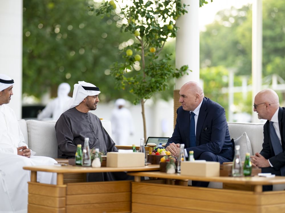 UAE President receives Italian Defence Minister