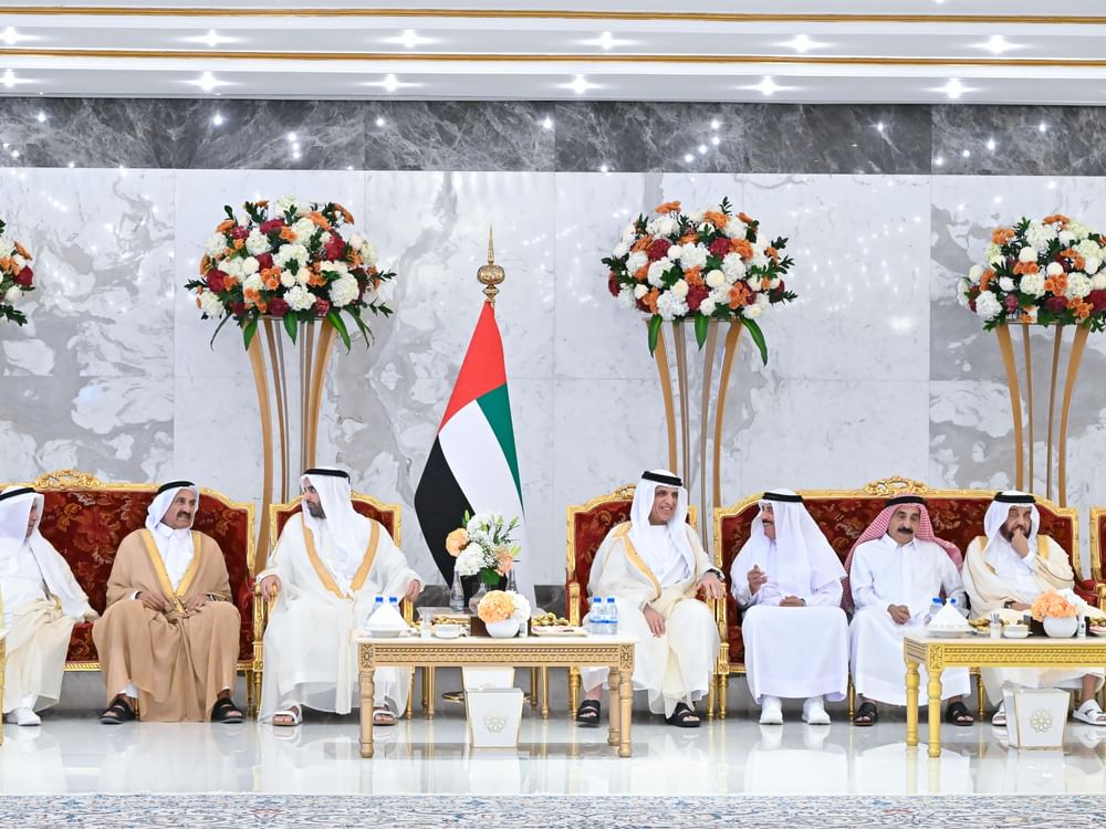 سعود بن صقر يستقبل جموع المهنئين بحلول عيد الأضحى المبارك