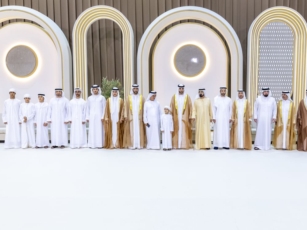 محمد بن راشد يحضر أفراح آل مكتوم