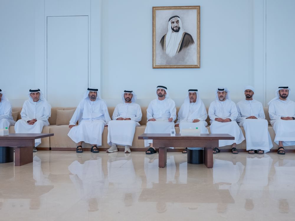 حمدان بن محمد يقدّم واجب العزاء في شهيد الوطن والواجب سعيد راشد البلوشي