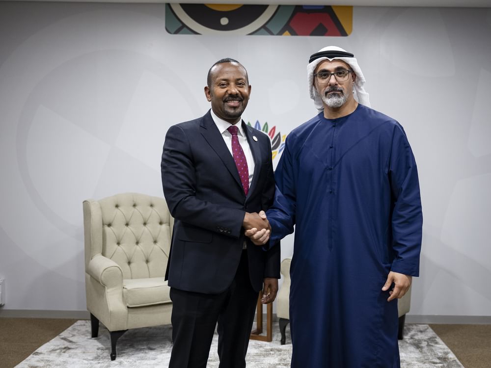 Crown Prince of Abu Dhabi discusses enhancing bilateral cooperation with Prime Minister of Ethiopia at G20 Summit