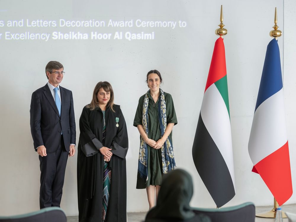 Hoor Al Qasimi recognised as Officer of Order of Arts, Letters by France