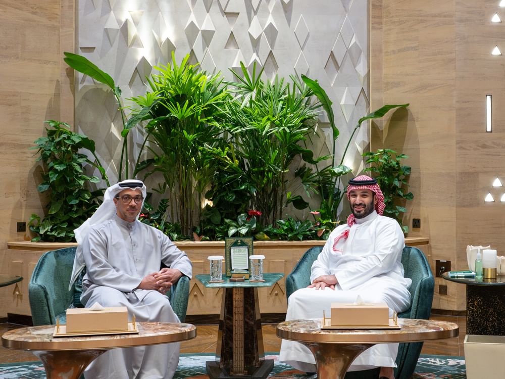 Mansour bin Zayed, Saudi Crown Prince discuss fraternal relations
