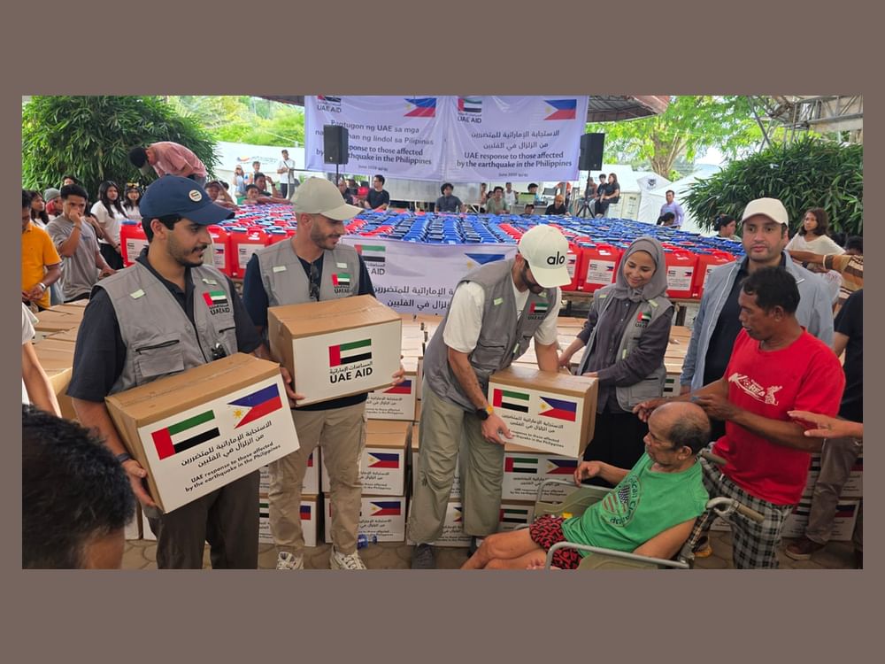 الإمارات تواصل دعم متضرري زلزال الفلبين ضمن استجابة إنسانية عاجلة