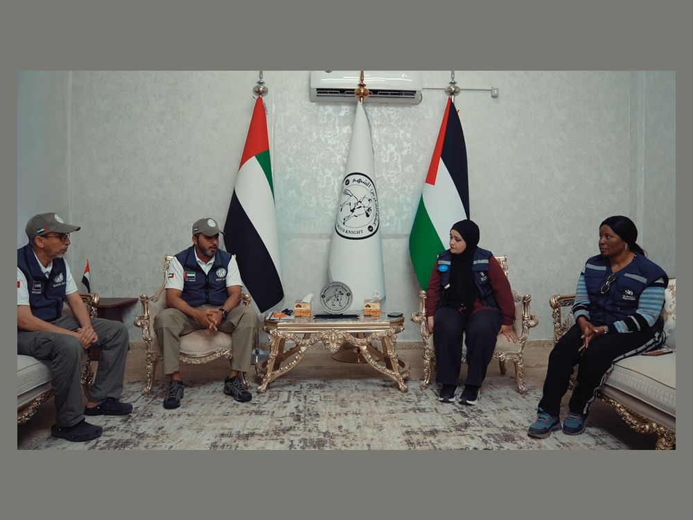 Hospital de campanha dos Emirados na Faixa de Gaza recebe delegação da Organização Mundial da Saúde