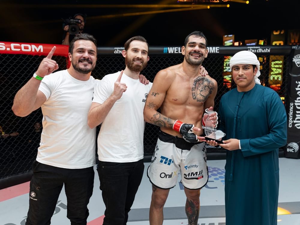 البرازيلي ماتشادو يتوج بلقب النسخة 67 من بطولة محاربي الإمارات للفنون القتالية 