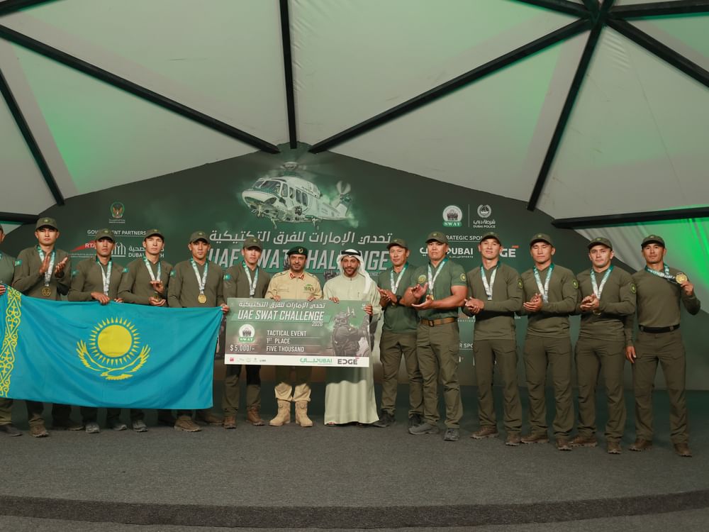 كازاخستان تحرز المركز الأول في ثاني مسابقات تحدي الإمارات للفرق التكتيكية