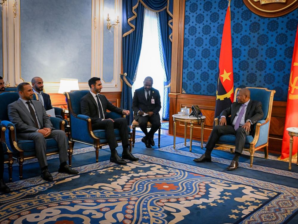 President of Angola receives Shakhboot bin Nahyan