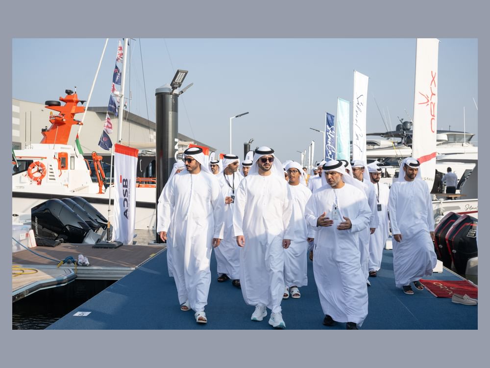 Sultan bin Hamdan bin Zayed visits Abu Dhabi International Boat Show