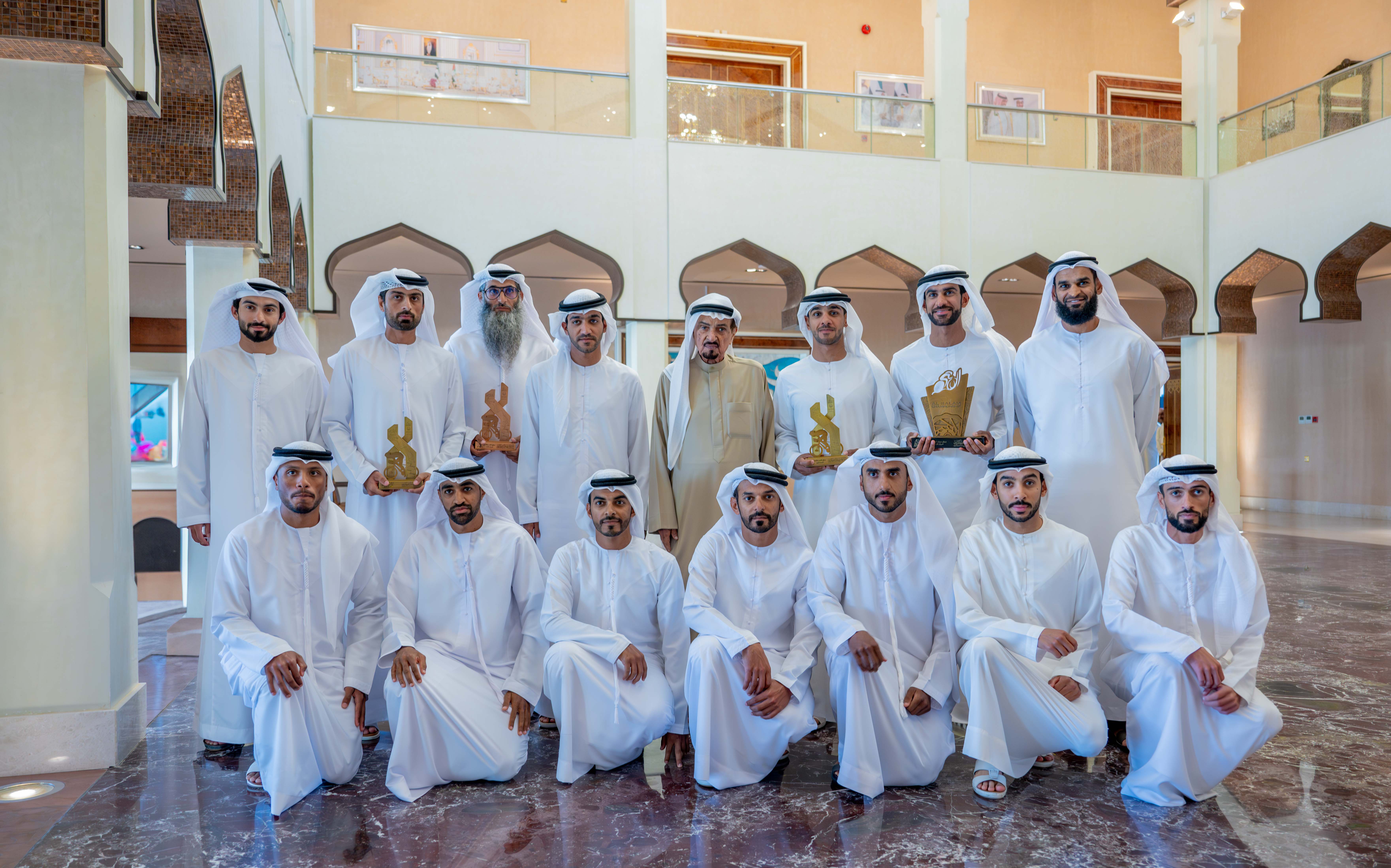 Ajman Ruler receives ABH Cycling Team after six-title cycling achievement