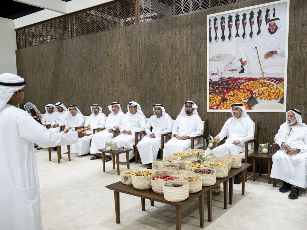 Hazza bin Zayed visits inaugural Al Ain Dates Festival