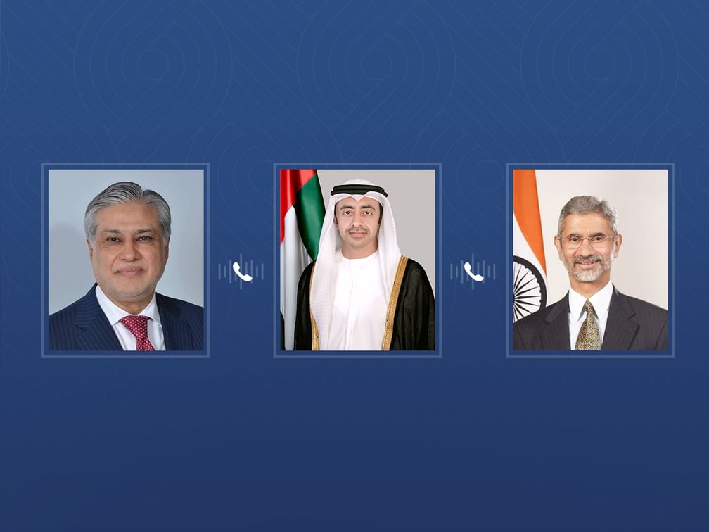 Abdullah bin Zayed holds phone calls to foreign ministers of India, Pakistan