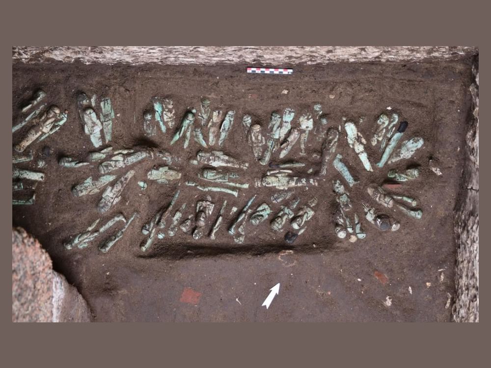 Egyptologists find 225 'exceptional' figurines in pharaoh's tomb