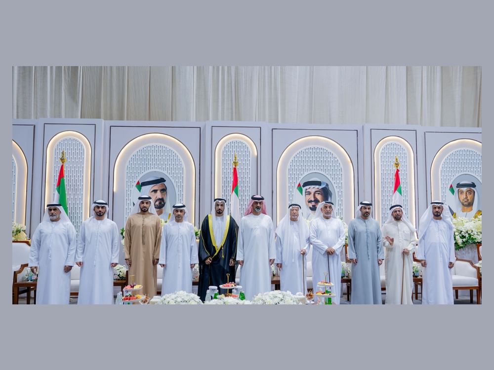 عمار بن حميد يحضر أفراح النعيمي والسري بعجمان