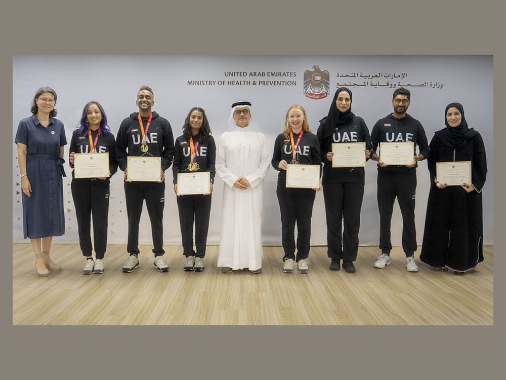 MoHAP honours 'Hayat' programme team following UAE’s 1st participation in World Transplant Games in Germany