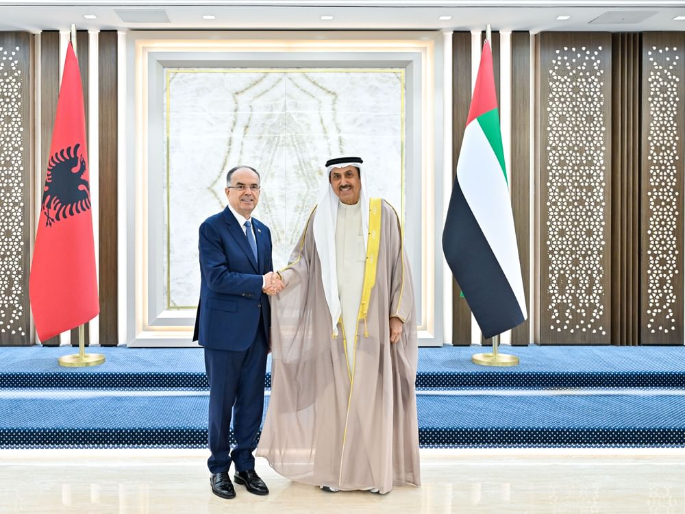 Saqr Ghobash meets Albanian President, underscores stronger parliamentary, strategic cooperation