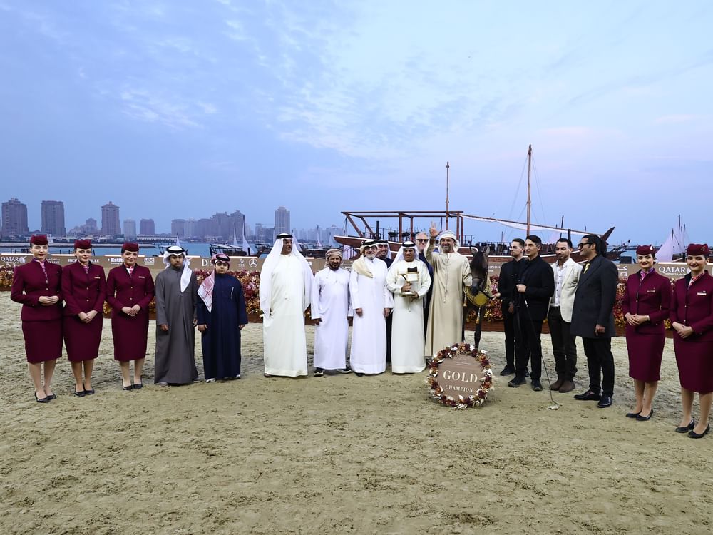 خيول الإمارات تتألق في جولة الجياد العربية بالدوحة 