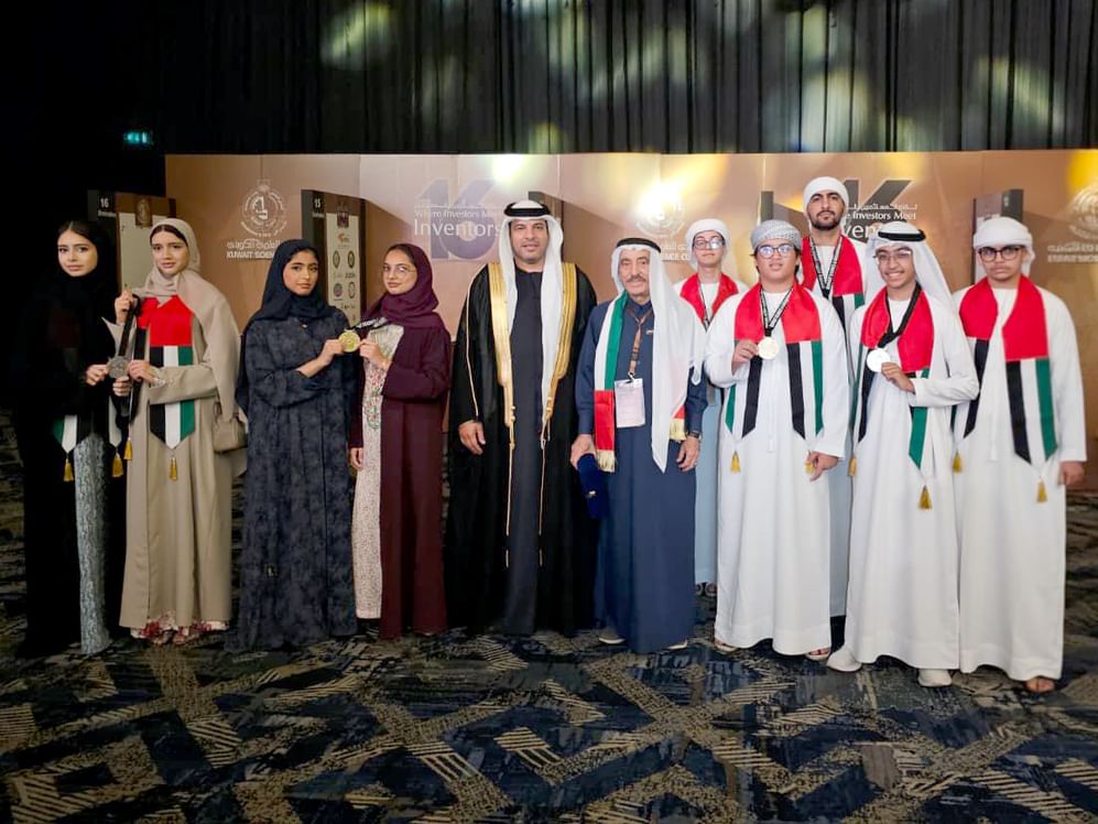 "نادي الإمارات العلمي" يحصد 6 ميداليات في "المعرض الدولي للاختراعات" بالكويت 
