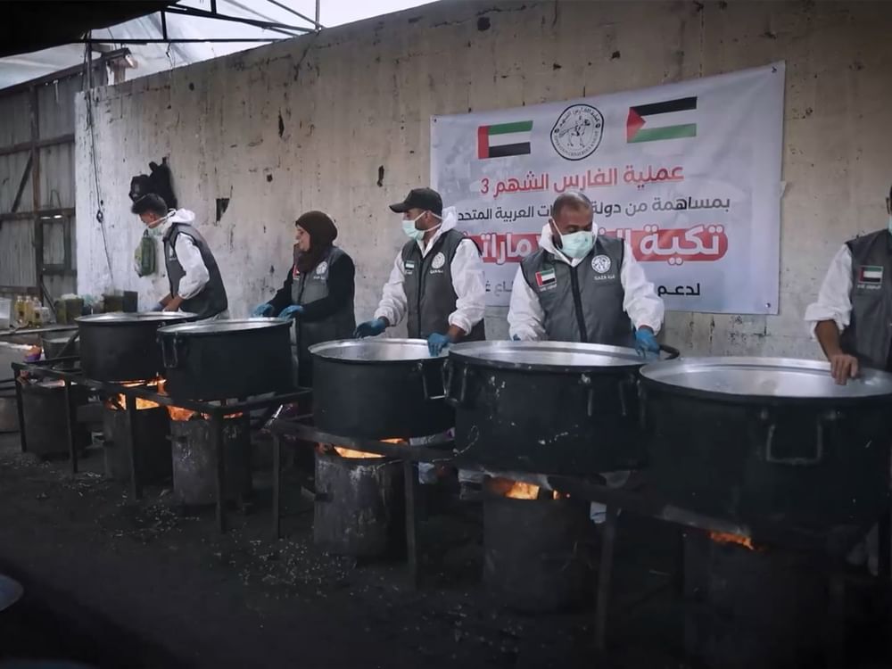 "الفارس الشهم 3" تواصل جهودها الإنسانية لدعم سكان غزة
