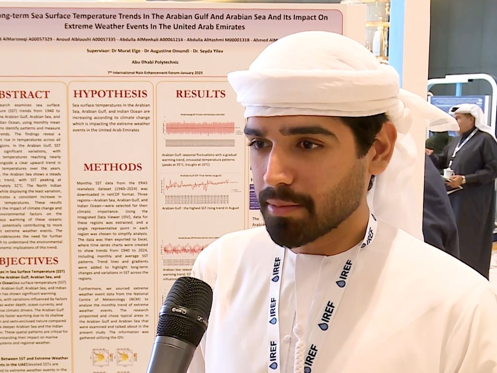 مشاريع طلابية في الملتقى العالمي للاستمطار