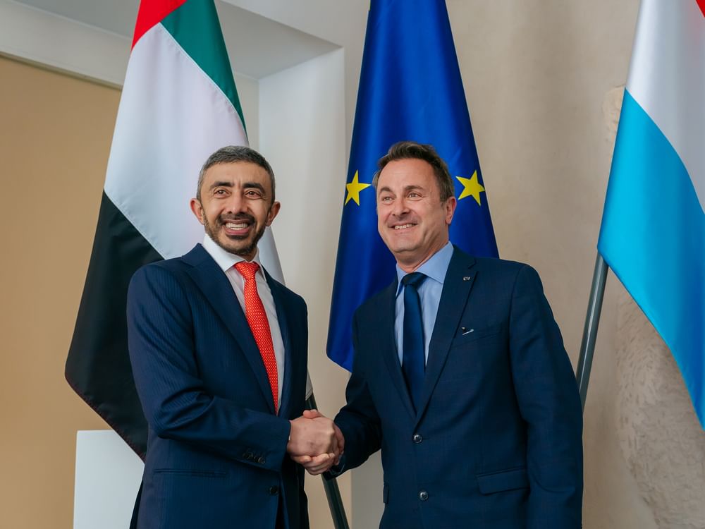 Abdullah bin Zayed rencontre le vice-Premier ministre et ministre des Affaires étrangères du Luxembourg