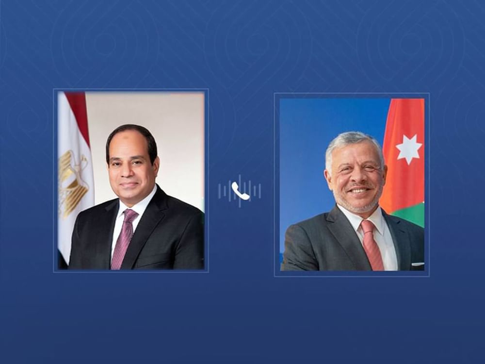 Jordanian King, Egyptian President discuss regional developments