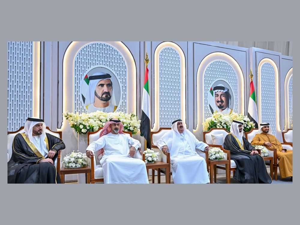 عمار النعيمي يحضر أفراح العسم والكعبي في عجمان