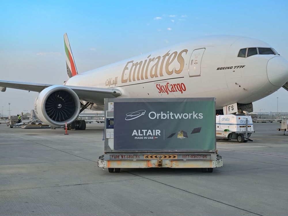 Emirates SkyCargo transports Altair-1 satellite from Dubai to US