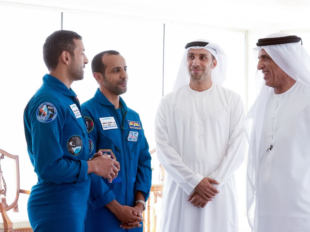 RAK Ruler receives astronauts Sultan Al Neyadi, Hazza Al Mansoori, Zayed’s Ambition Mission 2 team