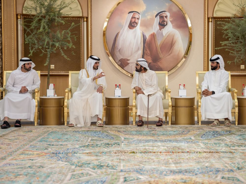 محمد بن راشد يتقبّل التعازي في وفاة أحمد بن راشد لليوم الثاني على التوالي